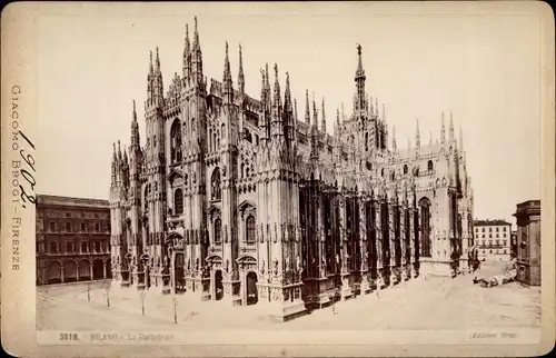 Kabinettfoto Milano Mailand Lombardia, La Cattedrale, Edizioni Giacomo Brogi