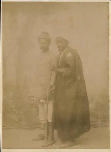 Foto um 1890, Jules Lind, Smyrna Izmir Türkei, Türkische Bettler