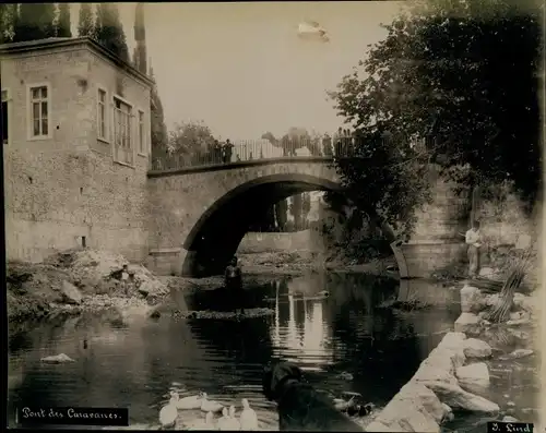 Foto um 1890, Jules Lind, Smyrna Izmir Türkei, Pont des Caravanes, Kamel