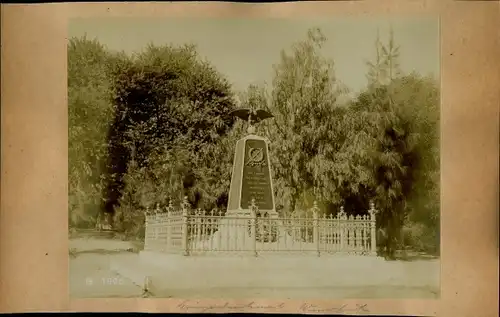 Foto um 1906, Namibia Deutsch Südwestafrika, Kriegerdenkmal für Gefallene gegen die Witboois 1893