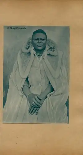 Foto um 1906, Namibia Deutsch Südwestafrika, Afrikanische Prinzessin