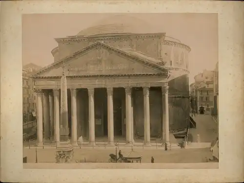 Foto um 1880, Roma Rom Lazio, Pantheon