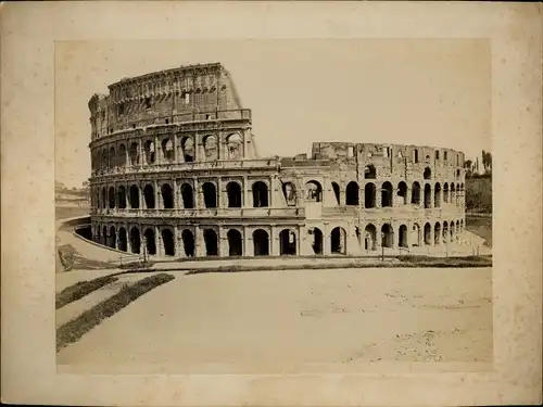 Foto um 1880, Roma Rom Lazio, Kolosseum, Colosseo