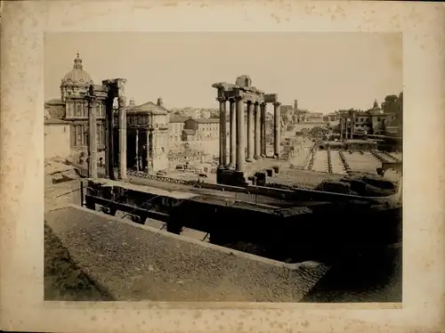 Foto um 1880, Roma Rom Lazio, Forum Romanum