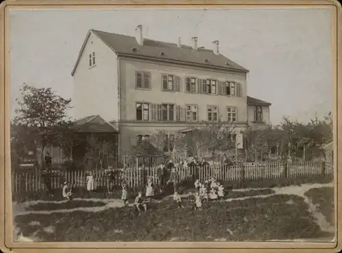 Foto 1897, Bâle Basel Stadt Schweiz, Solothurnerstraße 1, Haus mit Garten