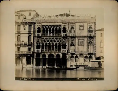 Foto um 1890 Venezia Venedig Veneto, Ca' d'Oro, Palazzo Santa Sofia