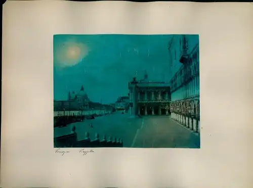 Foto um 1880, Venezia Venedig Veneto, Piazetta, Pallazzo Ducale, Bibliothek, San Giorgio Maggiore