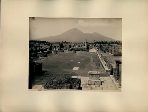 Foto um 1880, Pompei Campania, Gebäuderuinen