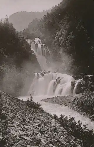 Foto Meiringen Kanton Bern Schweiz, Unterster Reichenbachfall, August 1896