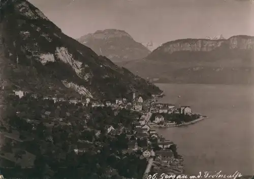 Foto Gersau Kanton Schwyz, Panorama, August 1891