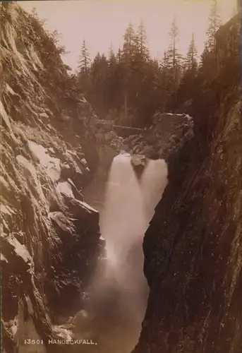 Foto Handeck Guttannen Kanton Bern, Handeckfall, August 1896