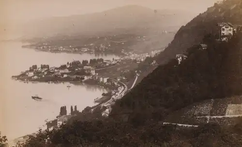 Foto Clarens Vernex Montreux Kanton Waadt, Panorama, Territet, Glion, August 1891
