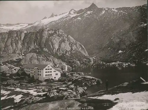 Foto Kanton Bern Schweiz, Grimsel Hospiz, August 1896