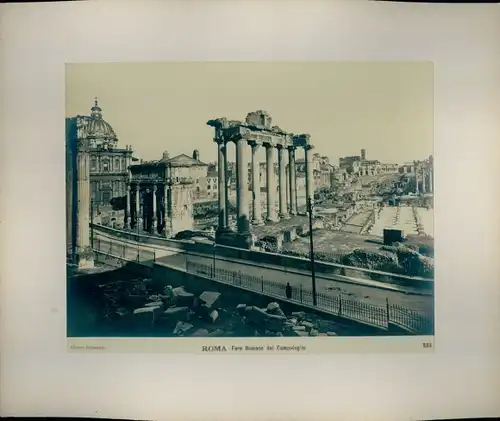 Foto um 1880, Roma Rom Lazio, Foro Romano dal Campidoglio