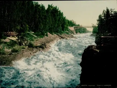 Foto Imatra Finnland, Fluss, Stromschnellen, Brücke