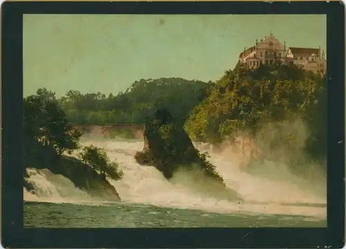 Foto Laufen Uhwiesen Kanton Zürich, Rheinfall bei Schaffhausen, Schloss Laufen