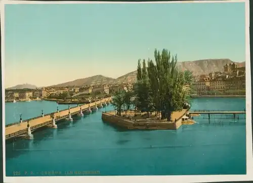 Foto Genève Genf Stadt, Ile Rousseau