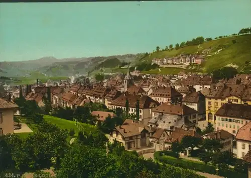 Foto Le Locle Kt Neuenburg, Totalansicht der Ortschaft