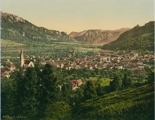 Foto Bad Ragaz Kanton St. Gallen, Stadtansicht