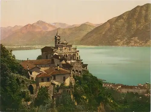 Foto Locarno Kt. Tessin Schweiz, Kloster Madonna del Sasso