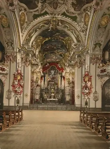 Foto Einsiedeln Kt. Schwyz Schweiz, Klosterkirche, Innenansicht