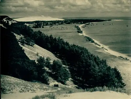 Foto Morskoje Pillkoppen Ostpreußen, Panorama, Haffbucht, Wanderdünen