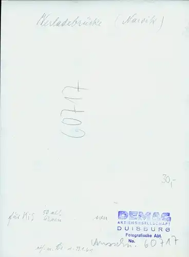 Foto Narvik Norwegen, Verladebrücke