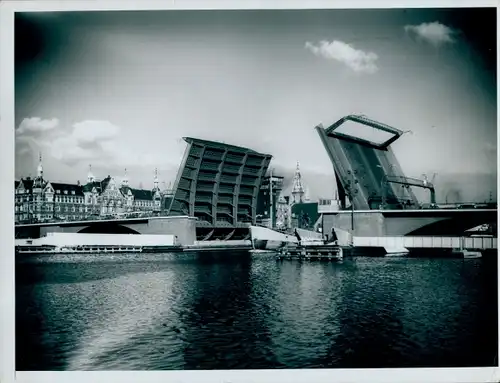 Foto København Kopenhagen Dänemark, Lange Brücke, Klappbrücke, Schnorr Tellerfedern