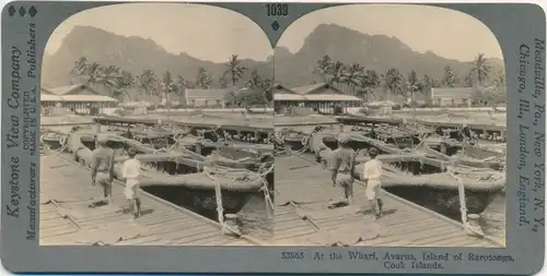 Stereo Foto Avarua Cook Island, Bootsanlegestelle