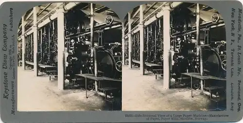 Stereo Foto Skotifos Norwege, Large Paper Machine