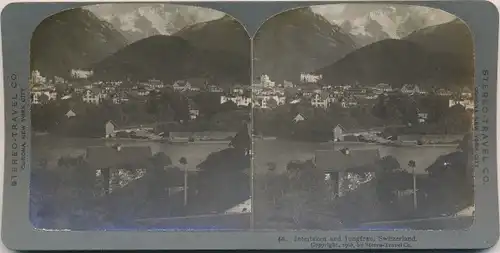 Stereo Foto Interlaken Kanton Bern Schweiz, Gesamtansicht