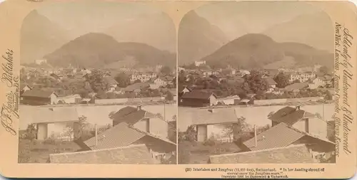 Stereo Foto Interlaken Kanton Bern, Gesamtansicht