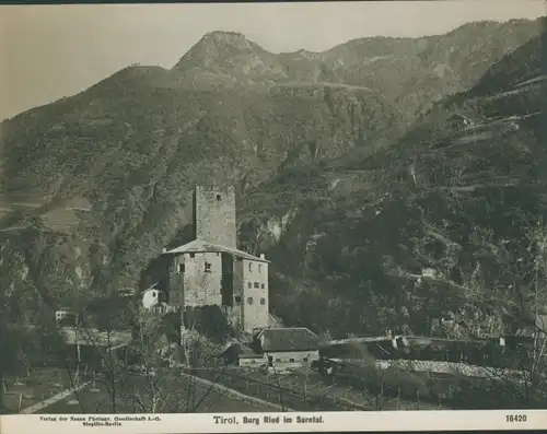 Foto Renon Ritten Südtirol, Burg Ried im Sarntal, NPG 16420