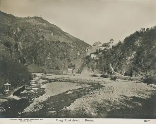 Foto Renon Ritten Südtirol, Schloss Runkelstein, Castel Roncolo, NPG 16417