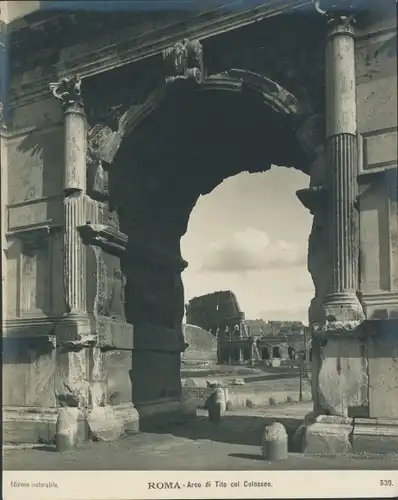 Foto Roma Rom Lazio, Arco di Tito col Colosseo