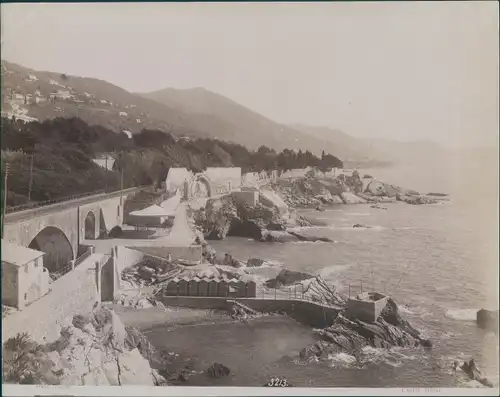 Foto Nervi Genova Genua Liguria, Küstenpartie