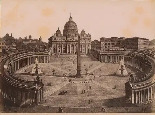 Foto Vatikan, Petersplatz mit Petersdom