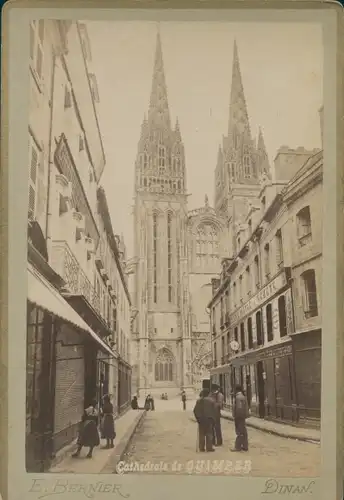 Kabinettfoto Quimper Finistère, Cathedrale