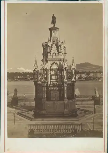 Kabinettfoto Genève Genf Stadt, Monument Brunswick