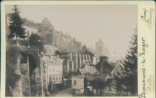 Kabinettfoto Beaumont le Roger Eure, Blick auf den Ort