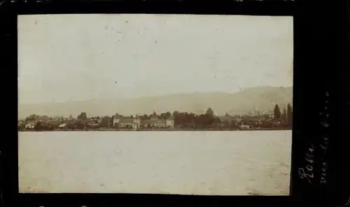 Foto Rolle Kt. Waadt Schweiz, Blick zur Stadt