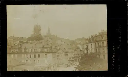 Foto Lausanne Kt. Waadt Schweiz, Vue du Grand Pont