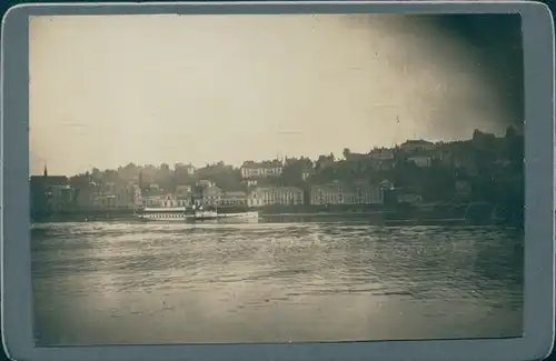 Foto Luzern Stadt Schweiz, Vierwaldstätter See, Salondampfer Helvetia, Stadtansicht