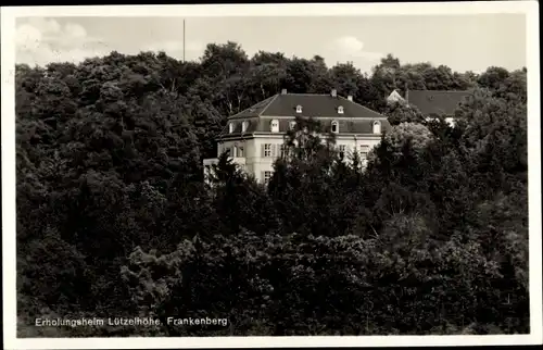 Ak Lützelhöhe Frankenberg in Sachsen, Erholungsheim
