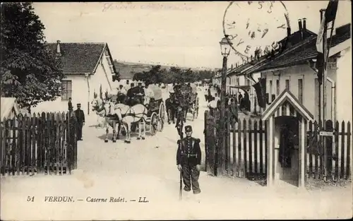 Ak Verdun Meuse, Caserne Radet