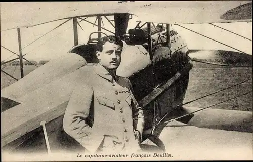 Ak Flugzeug, Flugpionier, Le capitaine aviateur francais Deullin