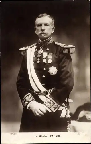 Ak General d'Amade, Portrait, Heerführer, Uniform