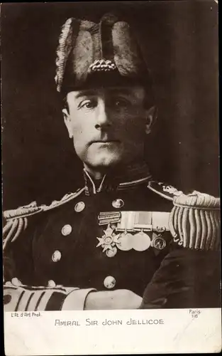 Ak Amiral Sir John Jellicoe, Portrait, Uniform, Heerführer