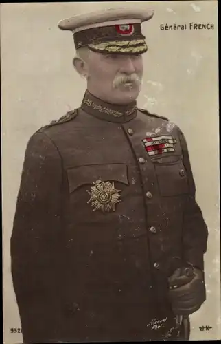 Ak General French, Britischer Heerführer, Uniform