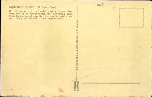 Ak Assepoester, Aschenputtel, Prinz, Pferde, Soldat, Märchen